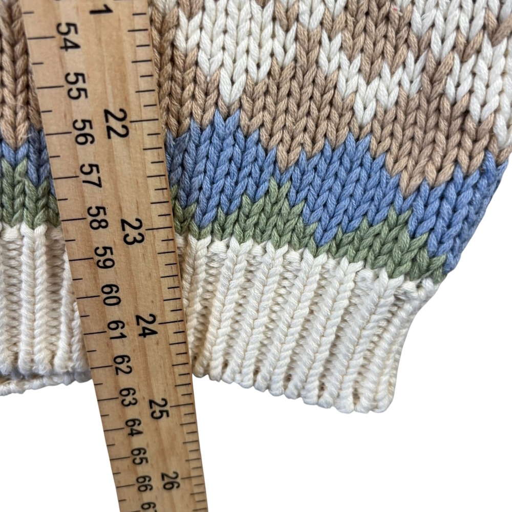 VTG Eddie Bauer Sweater Vest Women S Fair Isle Geometric Cottagecore Grandmacore - Picture 6 of 7